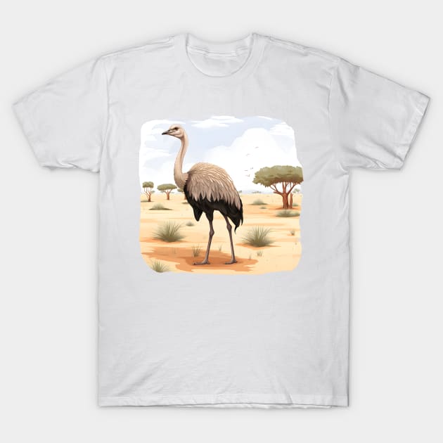 Ostrich T-Shirt by zooleisurelife